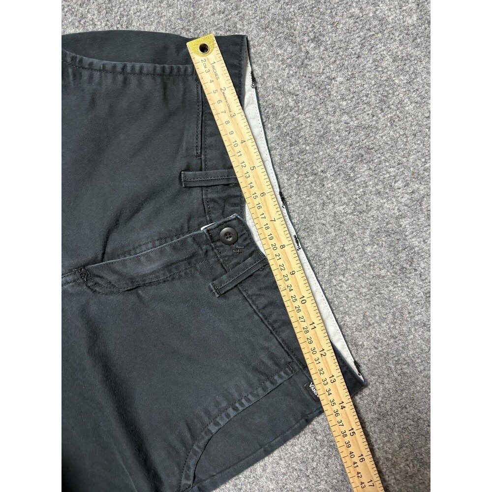 Vans Chino Shorts Mens 28 Blue Stretch 8" Inseam Flat Front Casual Summer - Picture 4 of 9